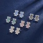 Jewelry 2022 New High Quality 925 Sterling Silver Jewelry Love Bear Earrings Fashion Ladies Jewelry