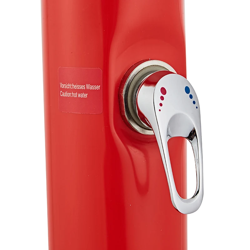 Red Shower Portable Outdoor Beach Solar Portable Shower Column
