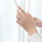 Letter R1541 Magnetic Luxury Jewelry 925 Silver Letter Ring 26 English Letter Ring