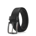 Pu Leather Belt Pu Single Side Stitching Stretch Pu Leather Belt For Men