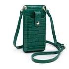 Leather Wallet Travel Wallet Rfid Leather Purse Wallet Small Crossbody Bag Leather Phone Purse