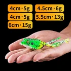 Bait Fishhooks Fish Bait Amazon Hot Sale 5g 6g 8g 13g 15g Artificial Bait Llastic Lure Frog Fishhooks Fishing Frog Lure Soft