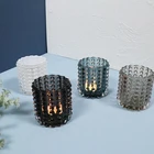 Glass Candle Holder Custom High Quality Proper Price Cheap Wedding Round Glass Candle Holder
