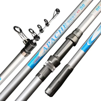 R  Ultra Hard Long Casting Rods Sea  Poles Saltwater carbon fiber telescopic rod fishing rod 3.6m 3.9m 4.2m 4.5m 5.4m 5.0m 5.7m