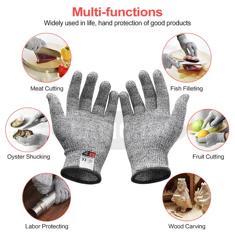 Hot sale High Quality Practical product High strength Level 5 Protection Safety Anti Cut Gloves Hurt Cut Resistant Gloves