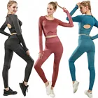Shorts Sport Conjuntos De Yoga Fitness Women Gym Clothes Seamless Shorts Set Sport Wear