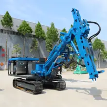 2024 Hot Selling Steel Crawler Tunnel Drilling Rig 360 ° Rotating Blasting Tunnel Drilling Rig can Drill Holes Horizontally