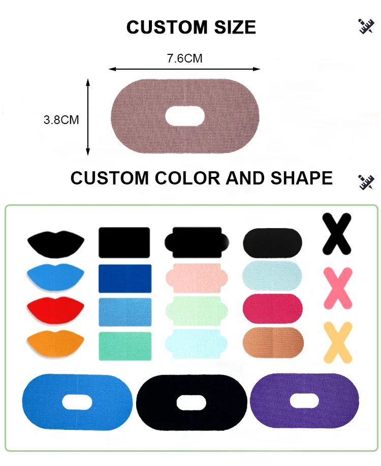 product improved nighttime sleeping oval shape mouth tape sleep strips for better nose breathing anti snoring tapes for adult-1
