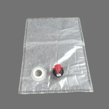 recyclable alcohol wine bladder valve BIB bag milk Coffee Beverage Tea juice drink refill bag In box with faucet water pouch