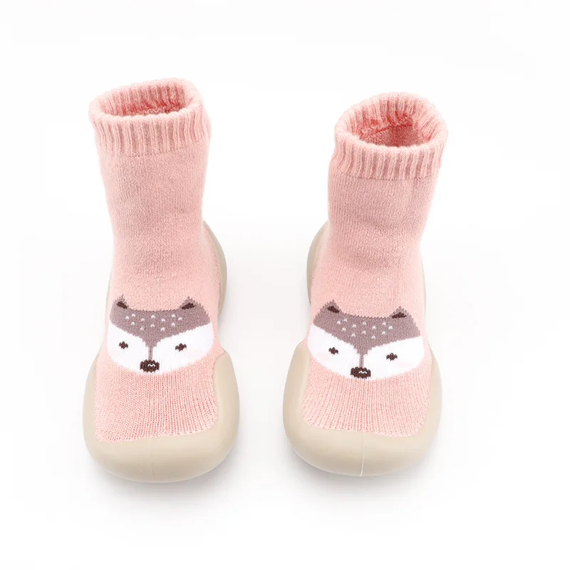Winter new design infant anti slip socks baby winter shoes walking socks like shoes