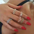 Design Ring Rings 2021 Luxury Women Men Jewelry Hip Hop Rock Design Cz Link Chain Jewelry Ring