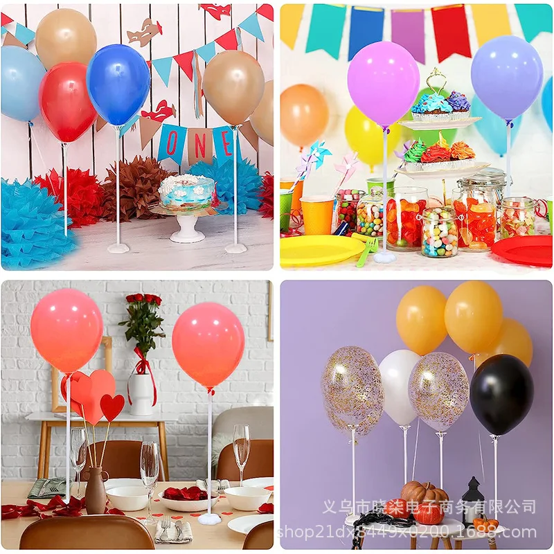 Birthday Party Balloon Support Rod Balloon Floating Bracket Wave Aluminum Film Balloon Birthday Party Layout