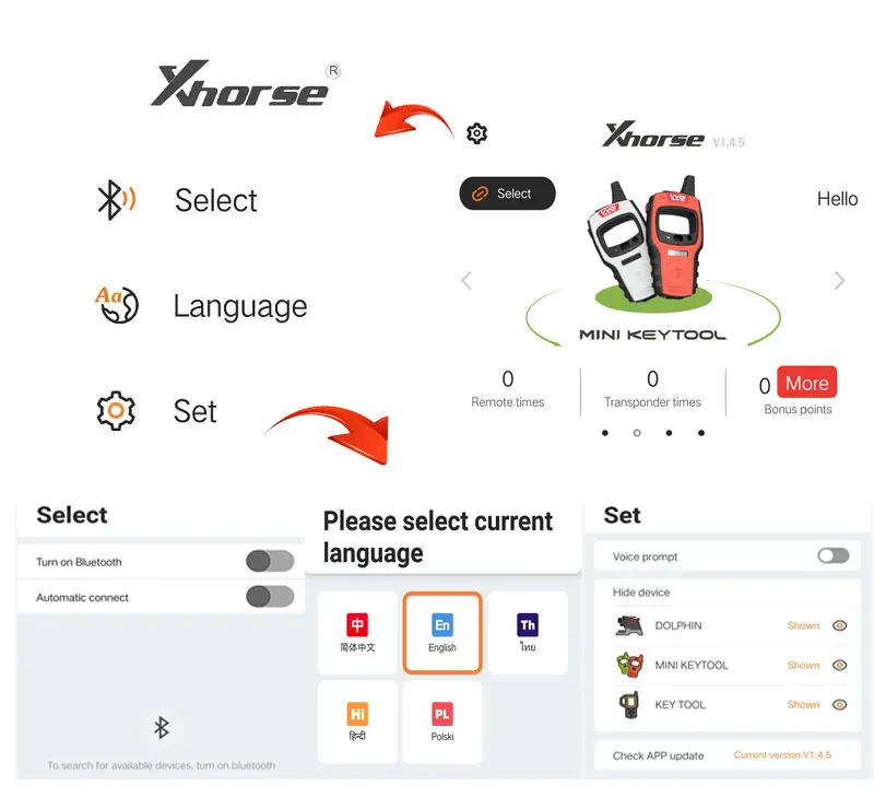 Xhorse VVDI Mini Key Tool Remote Key Programmer No 96bit 48-Clone Function Support IOS and Android Global Version