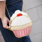 Handbag Fashion Ice Cream Handbag Ladies Pink Cute Phone Handbag Crossbody Shoulder Bags For Girls