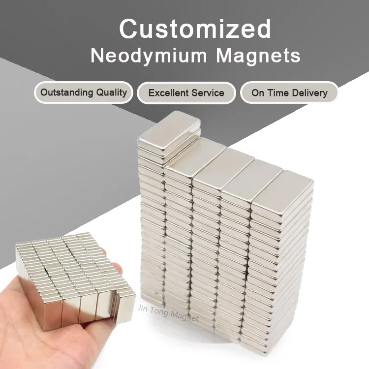 Customized Size Strong Block Neodymium N42 Magnet 20Mm X 10Mm X 5Mm 20X10x3 N52 20X10x2mm Magnet