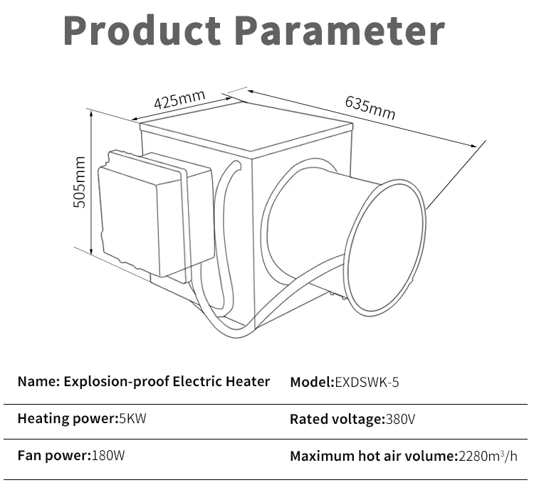 Electric Heater, Explosion-proof, Stainless, Steel - detail 2