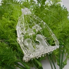 Set Glass Ornament Christmas Glass Ornaments Clear Glass Home Decor Set Of 2 Pcs Christmas Tree Decoration