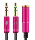 Audio Cable Link 3.5mm Interface Microphone Audio Headphone Cable For Mobile Phone/computer