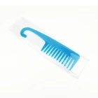Product 2020 Trending Product Portable Plastic Detangling Wide Teeth Comb With Curved Hook