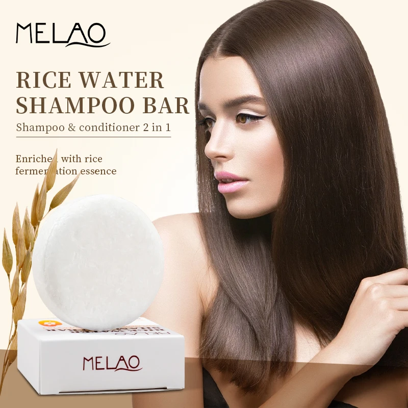 Handmade Rice Water Shampoo Bar 2 In 1 Bathing Natural Hair Growth Original Wholesale Collagen Solid Rice Milk Shampoo Bar