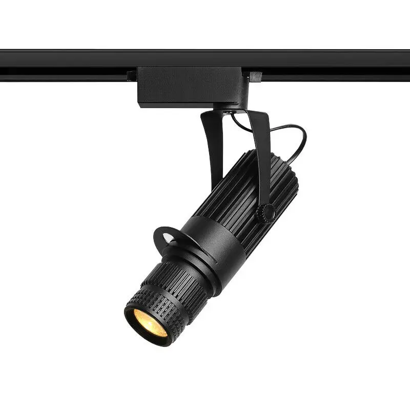Zoomable Led Track Lights for Theater Stage Rail Lighting 7W 20W Focus LED HD Rotating Advertising Logo Projector Cob Spotlight