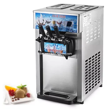 vevor Commercial 18L Soft Serve Ice Cream Machine Frozen Yogurt Ice Cream Maker with 2+1 flavors soft serve ice cream machine