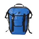 Blue Bag Blue Blue Waterproof Flap Closure Bicycle Pannier Bag