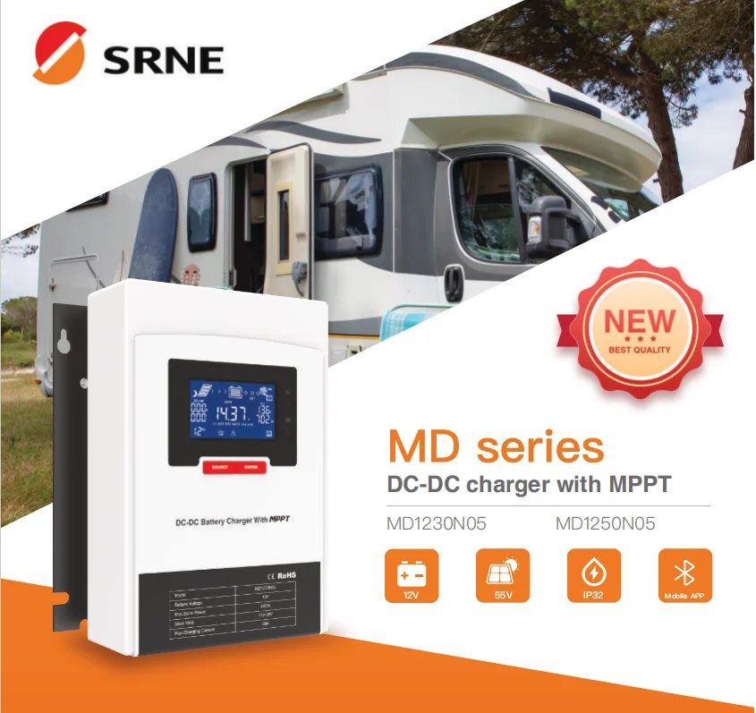 Srne Mppt V V V Dc Rv System Solar Charge Controller With