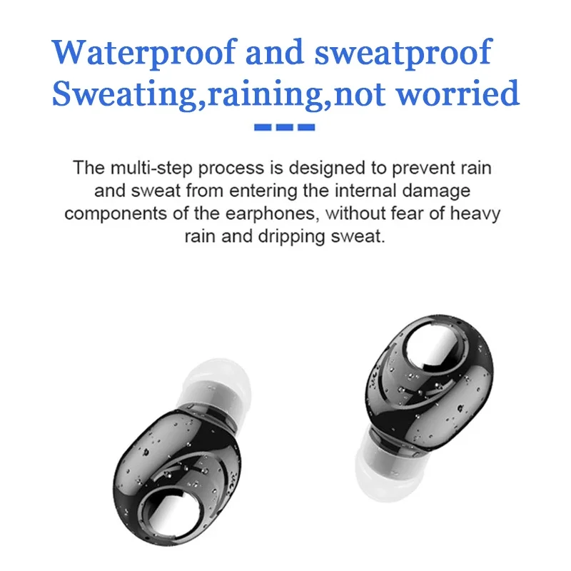 Mini X8 2024 New Upgraded Earphone High Quality Single Ear Wireless Earphone Hidden Earbud Living Streaming Sports Music Earbud