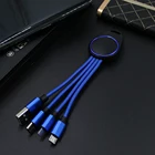 Branded Item Promotional Gift Branded LED Multi Cable Phone Charging Cables Keychain Promotional Gift Item