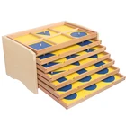 Kindergarten Montessori Montessori Teaching Aids Graphic Cognitive Writing Practice Geometric Panel Cabinet