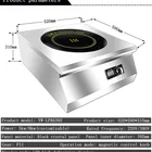 Cooker Yawei Commercial 8000w Table Type Plane Induction Cooker Vertical High Power Soup Cooker