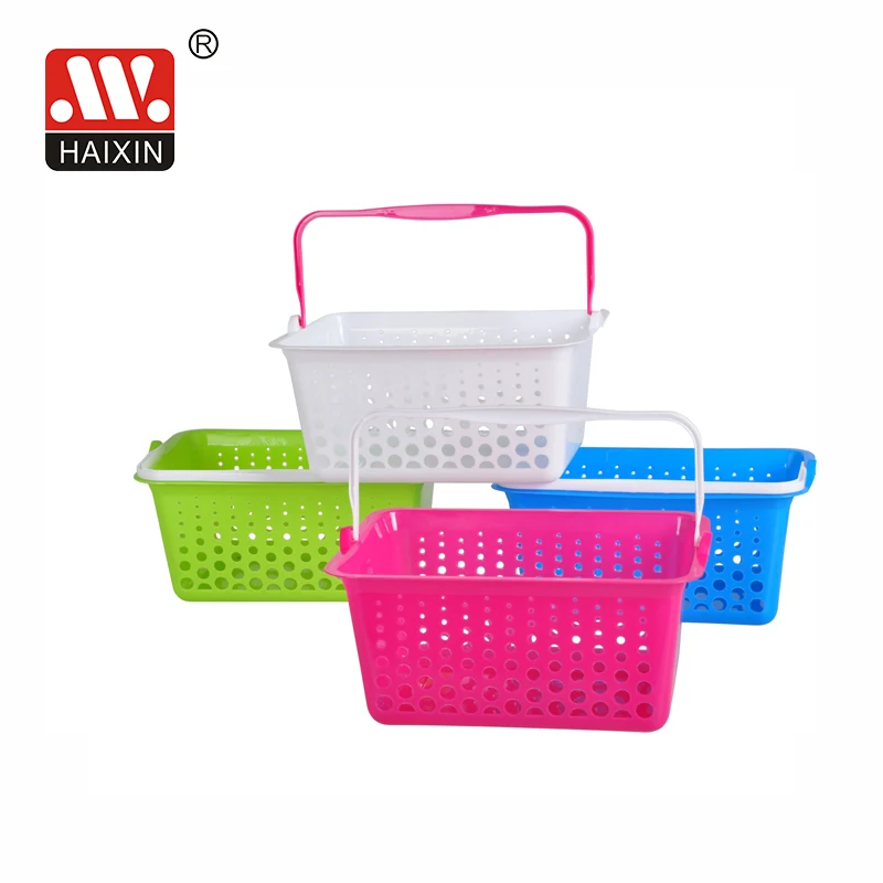 Storage Organizer Basket with Handle for Bathroom, Health, Cosmetics, Hair Supplies and Beauty Products