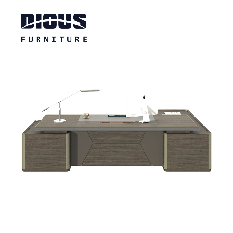 Dious modern executive mdf european style l shaped office desk organizer made in china