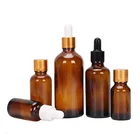 Bottle Oil Glass Dropper Bottle 1oz 2oz 3oz Essential Oil Bottle 5ml 10ml 15ml 20ml 30ml 50ml 100ml With Gold Dropper