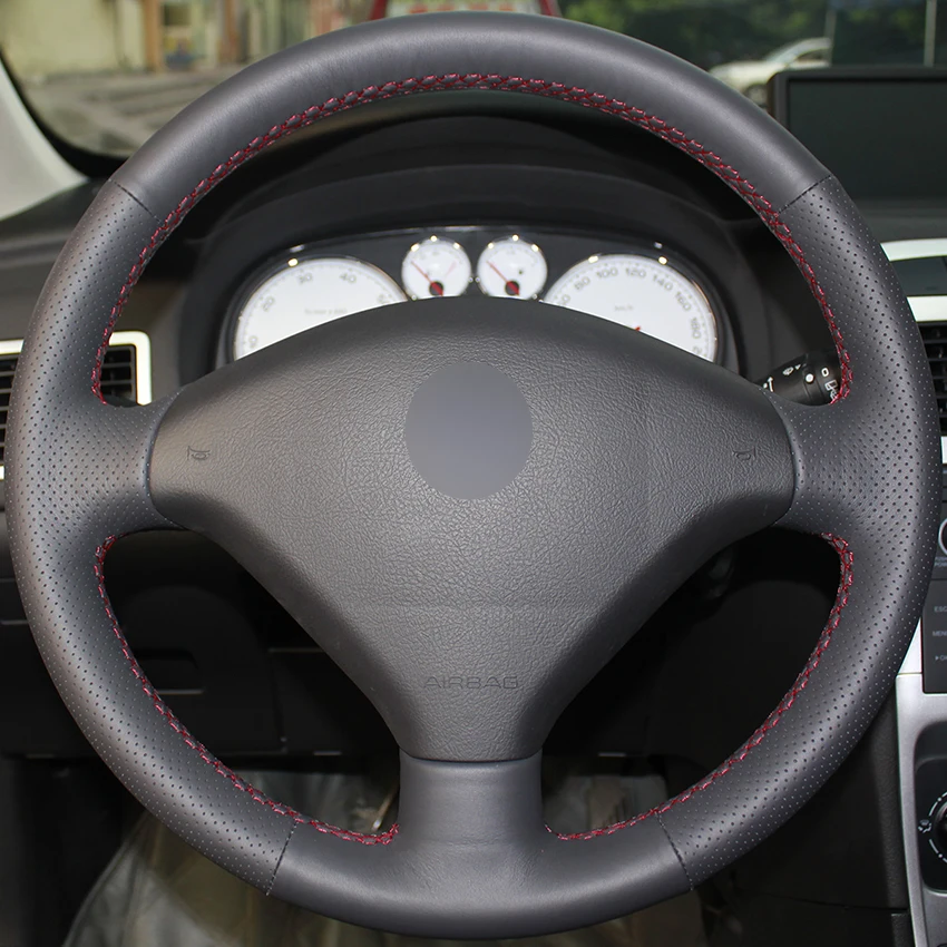 Nominaal Echt Psychologisch Custom 100% Fit Hand Stitched Artificial Leather Steering Wheel Wrap Covers  For Peugeot 307 2001-2008 307 Sw 2005-2008 - Buy Custom 100% Fit,Steering  Wheel Wrap Covers,Artificial Leather Product on Alibaba.com