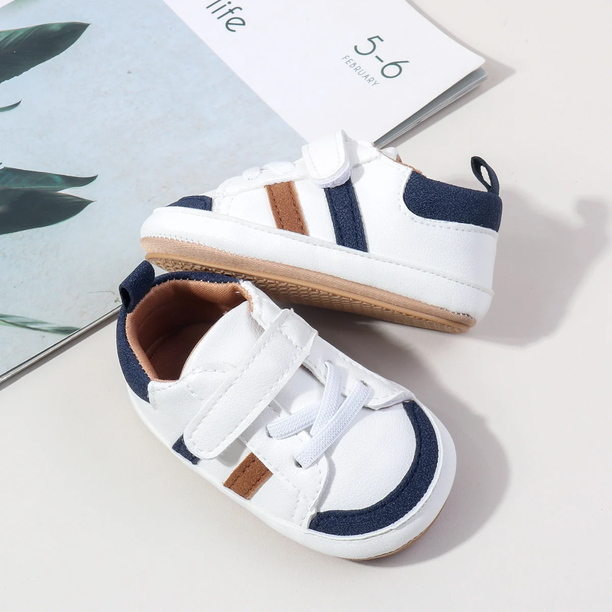 Wholesale Anti-slip TPR Outsole Baby Toddler Boys Girls Sport Shoes details