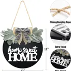 Welcome Home Sweet Home Sign For Front Porch Door Decor Farmhouse Wreath Sign