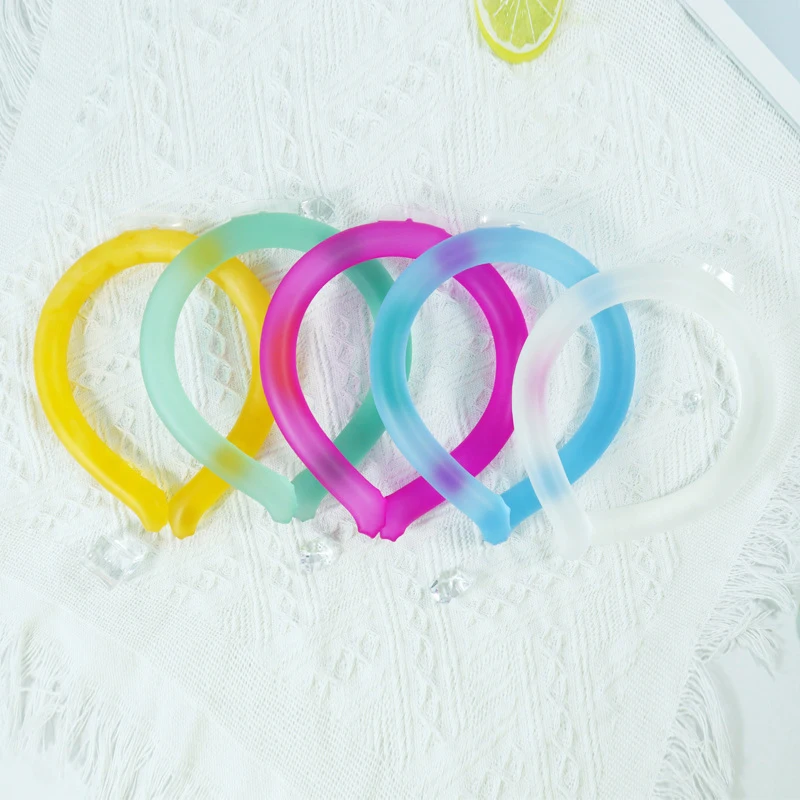 Reusable PCM Gel Neck Cooler Wearable Ring Cooling Tube Neck Ice Pack Wrap for Summer Heat Relief Ice Bag Category