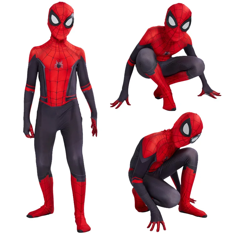 Classic Kids American Hero Spiderman Cosplay Costume For Party Men
