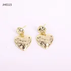 Gold Plated Earrings JHE115 Wholesale High Quality 18K Gold Plated Heart Zircon Earrings