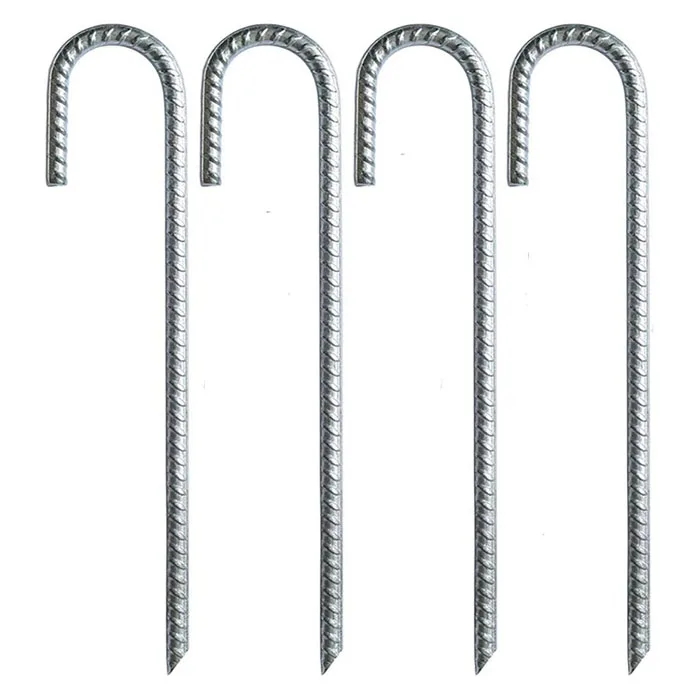 Solid Rebar Tent Peg Set Fence Stakes J 