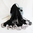 Scarf Hot Trending Retro Best Quality Customized Pattern Luxury Women Dinner Party Necessary Square Silk Shawl Scarf