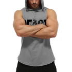 Men Vest Hot Selling Fashion Tight Breathable Quick Dry Hoodie Men Printing Running Training Vest