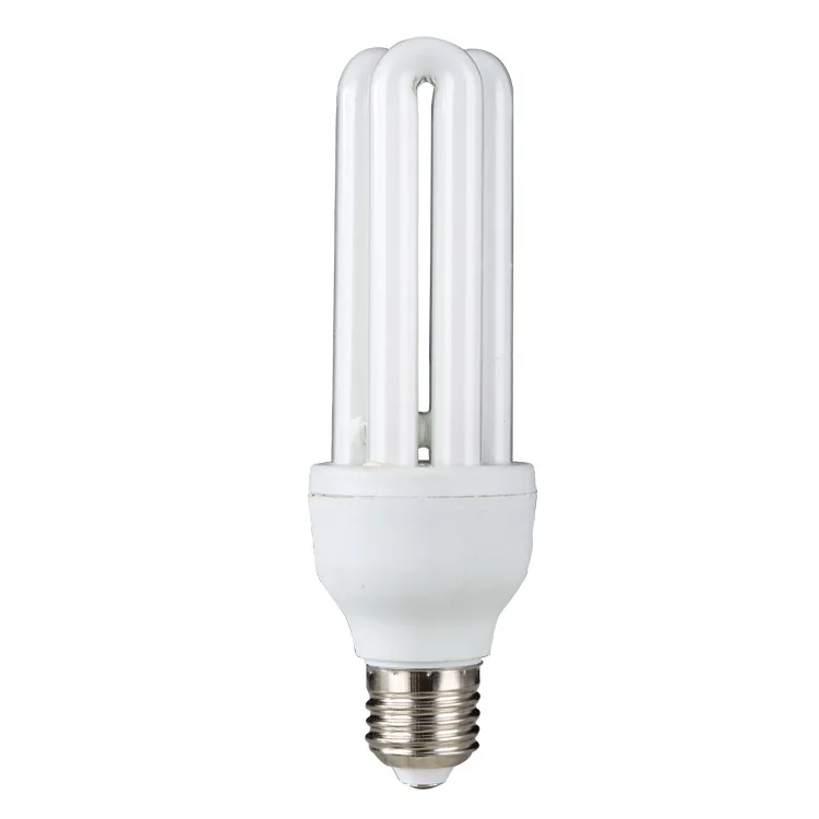 Manufacturers super bright 3U 2U 4u yellow white light  wholesale U-type three-color energy-saving lamp