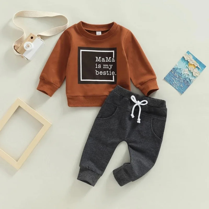 Fashion autumn boys outfits Korean style children's clothing baby boys jogging sets boutique kids clothing sets