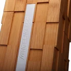 Wooden Liquor Box Custom Unique Design Luxury Wooden Bamboo 1 Bottle Wine Liquor Vodka Box