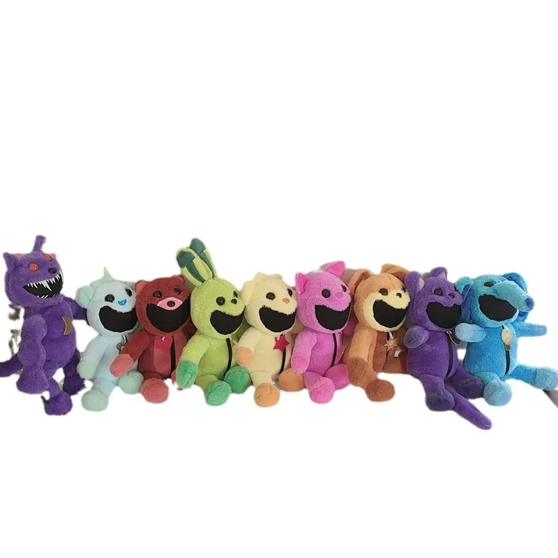 Smiling Critters Plush Toys Cartoon Aminal Rabbit Cat Dog Bear Dolls Cute Soft Plush Toy Kids Birthday Gifts