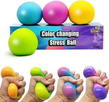 New  Stress Relief Balls  Stress Ball Toys Color Changing  Sensory Squeeze Toys Squishy Balls for Teens Kids and Adults