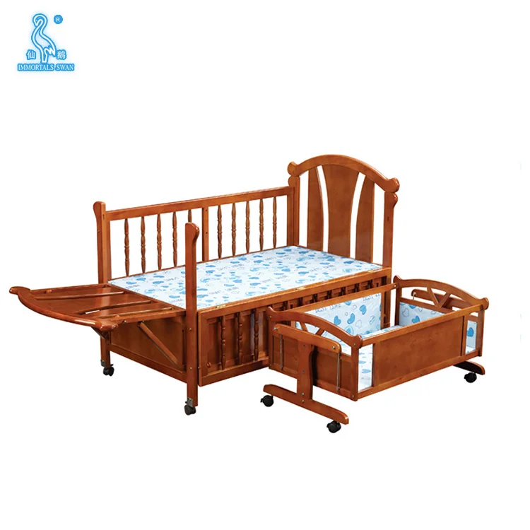 wooden cradle for twins